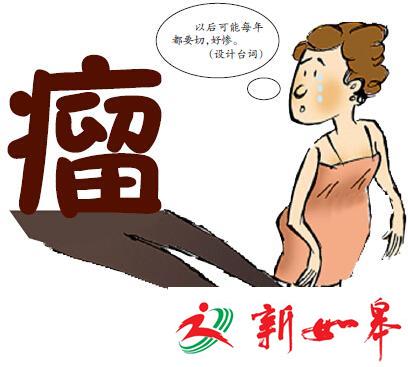 42岁女子腹中长35斤肿瘤 可能每年都要切-雉水网