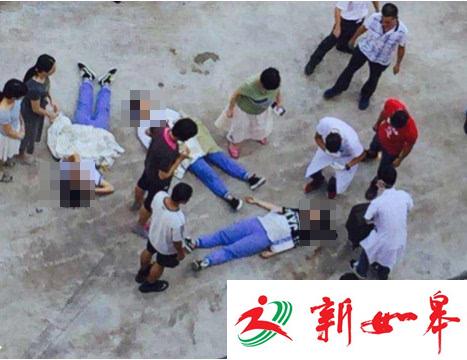 广东一女老师校园内误踩油门撞倒三名女学生-雉水网