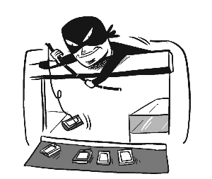 南京一商铺没屋顶 小偷“钓”走20部手机-雉水网