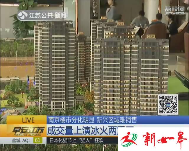 南京楼市分化明显 成交量上演冰火两重天-雉水网