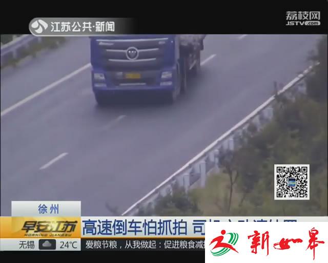 高速倒车怕抓拍 司机主动请处罚-雉水网