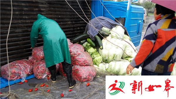 淮安一货车急刹翻车2000多斤蔬菜洒一地（视频）-雉水网