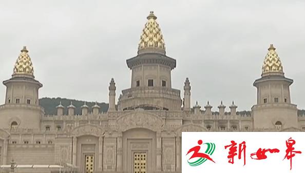 航拍无锡灵山梵宫 廊厅顶棚熏黑烧坏-雉水网