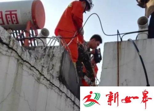 惊！泗阳一女子不慎踩空从6楼坠落 被卡在夹缝-雉水网