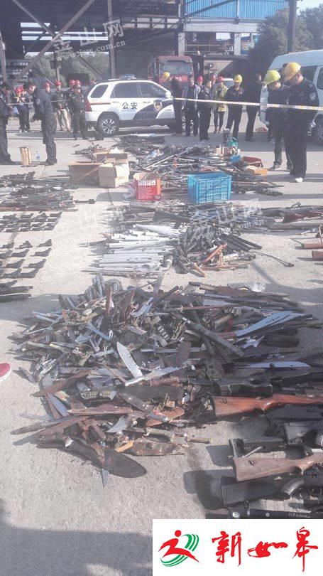 镇江警方开展非法枪支及管制器具集中销毁-雉水网