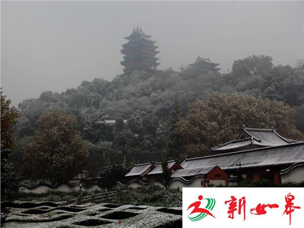 下雪了 南京夫子庙阅江楼景区分外妖娆-雉水网