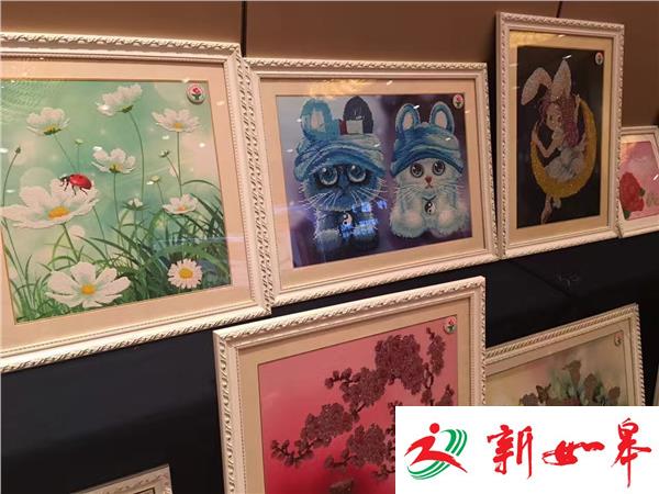 盐城爱心义卖智障学生作品  贴钻画串珠精美炫目令人惊叹-雉水网