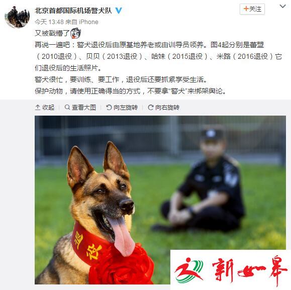 警犬退役后被食用？警方:勿拿“警犬”绑架舆论-雉水网