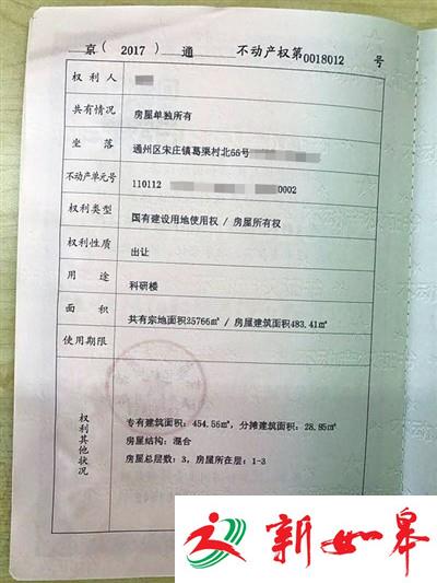 男子900万在北京购别墅 发现系“科研楼”后退房-雉水网