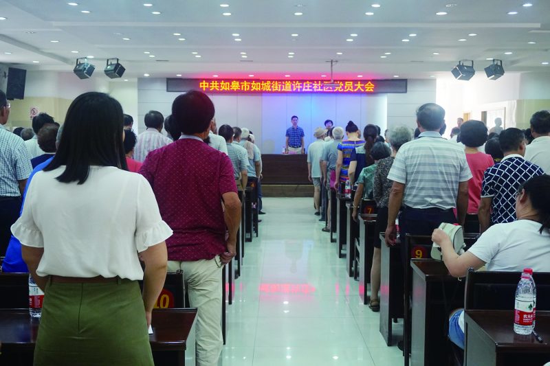 如城街道许庄社区党总支换届选举大会 (7)