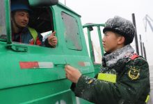 风雪中的边防风景-雉水网