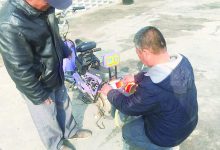 如城街道贺洋社区对居民电动车张贴反光标识-雉水网