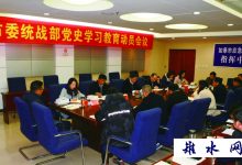 如皋市委统战部开展党史学习教育动员会议-雉水网