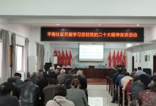 长江镇平南社区：“学习贯彻党的二十大精神”进社区-雉水网