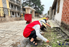 如皋市丁堰镇三河社区开展“清理老街卫生 美化三河环境”志愿服务活动-雉水网