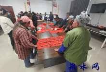 长江镇田王村开展“写春联，送福字”活动-雉水网