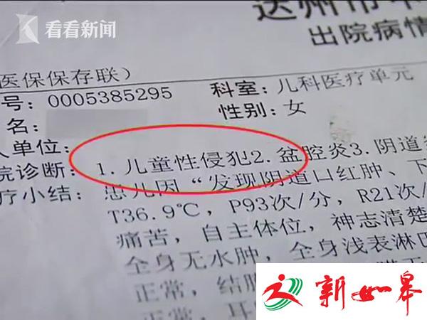 6岁女童遭姑父性侵一年 姑姑放纵不管还出言恐吓