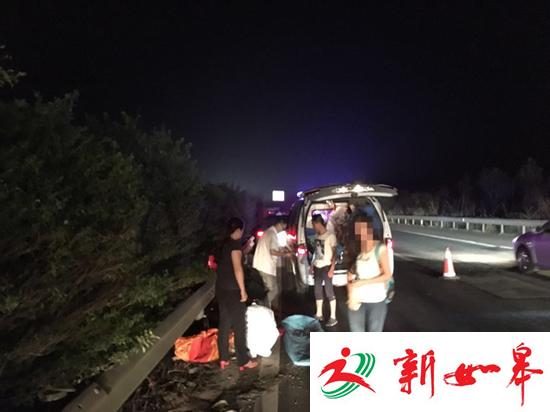 事故现场 图片由警方提供