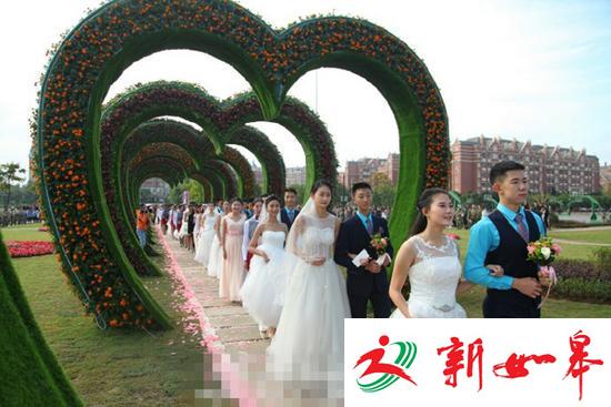 四川一院校300万建表白花园组织学生集体表白