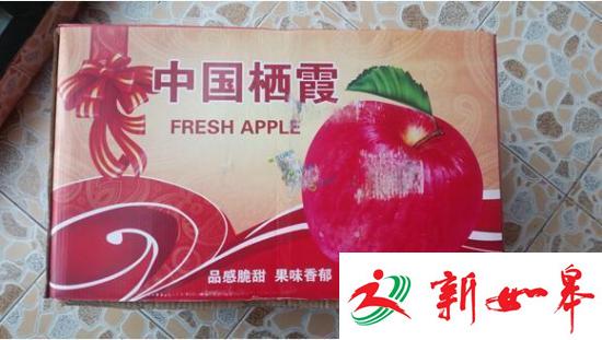 湖北一男子买回25斤苹果 纸箱夹缝灌了7斤水泥